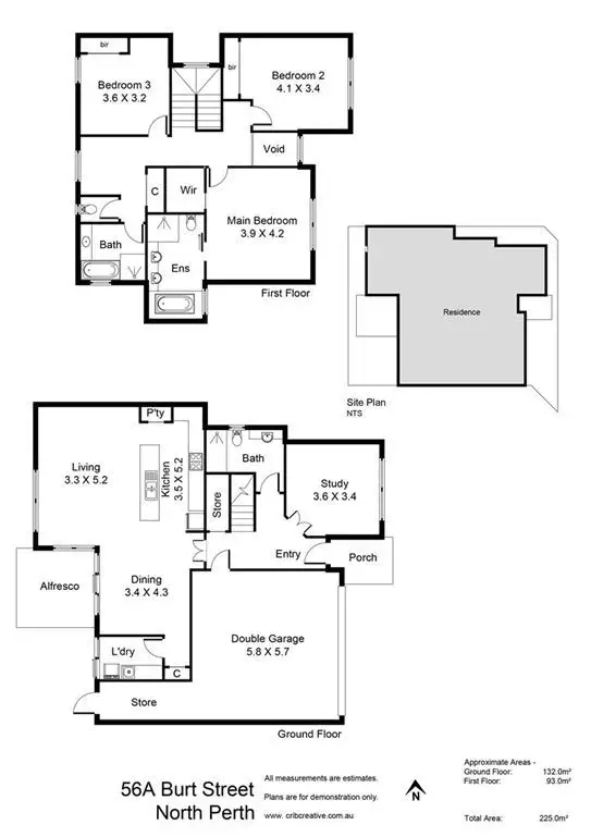 Floorplan of Homely house listing, 56a Burt Street, North Perth WA 6006