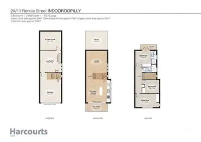 Floorplan of Homely townhouse listing, 2/11A Rennie Street, Indooroopilly QLD 4068