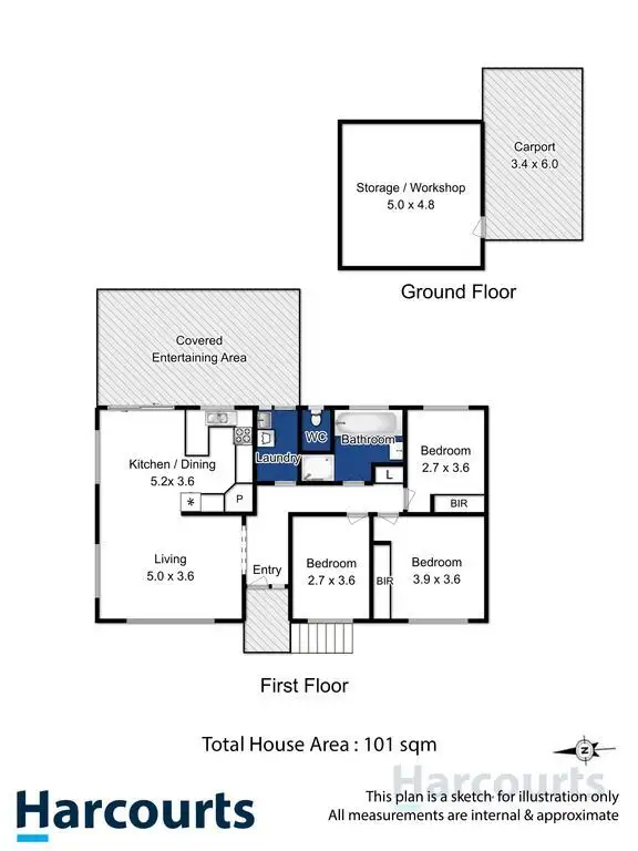 Floorplan of Homely house listing, 9 Fairview Drive, Kingston TAS 7050