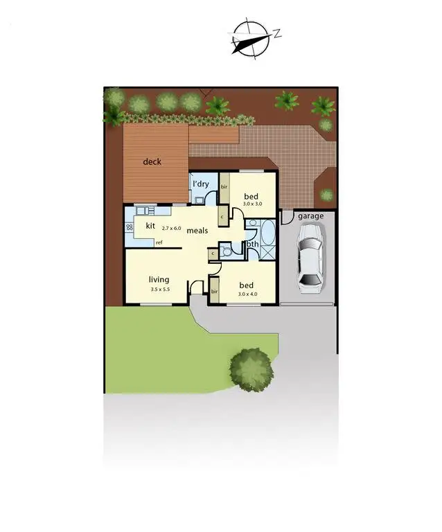 Floorplan of Homely unit listing, 4/51-53 Cranbourne Frankston Road, Langwarrin VIC 3910
