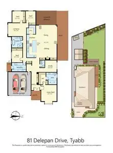 Floorplan of Homely house listing, 81 Delepan Drive, Tyabb VIC 3913