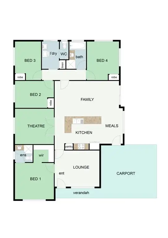 Floorplan of Homely house listing, 128 Roxburgh Circle, Kinross WA 6028