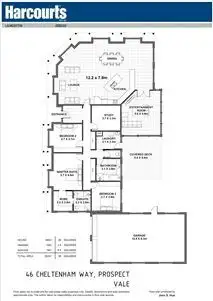 Floorplan of Homely house listing, 46 Cheltenham Way, Prospect Vale TAS 7250