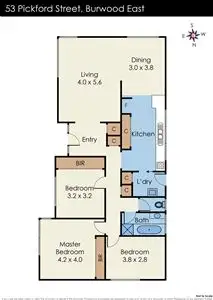 Floorplan of Homely house listing, 53 Pickford Street, Burwood East VIC 3151