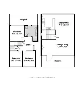 Floorplan of Homely townhouse listing, 1/23 Rumbelow Street, Encounter Bay SA 5211