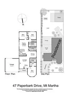 Floorplan of Homely house listing, 47 Paperbark Drive, Mount Martha VIC 3934