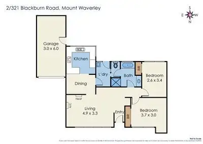 Floorplan of Homely unit listing, 2/321 Blackburn Road, Mount Waverley VIC 3149