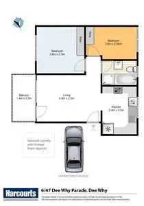 Floorplan of Homely unit listing, 6/47 Dee Why Parade, Dee Why NSW 2099