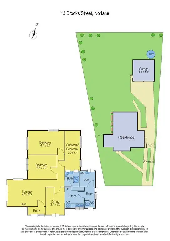 Floorplan of Homely house listing, 13 Brooks Street, Norlane VIC 3214