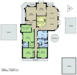 Floorplan of Homely house listing, 17 Fairfield Road, Mount Barker SA 5251
