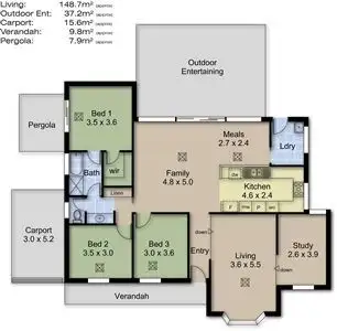 Floorplan of Homely house listing, 3 Salem Court, Gumeracha SA 5233