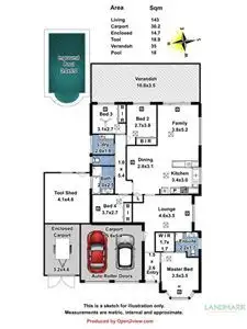 Floorplan of Homely house listing, 11 Explorer Parade, Hewett SA 5118