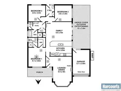 Floorplan of Homely house listing, 12 Newport Crescent, Aberfoyle Park SA 5159