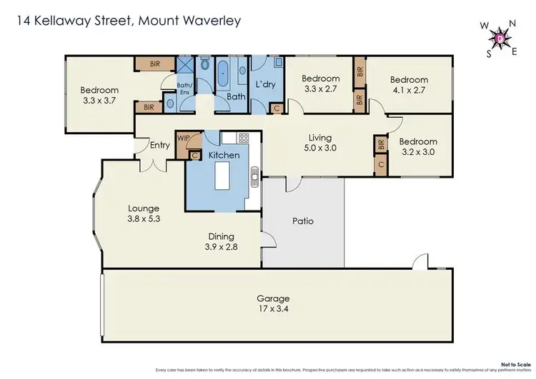 Floorplan of Homely house listing, 14 Kellaway Street, Mount Waverley VIC 3149