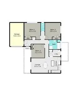 Floorplan of Homely unit listing, 4/412a Wilson Street, Ballarat VIC 3350