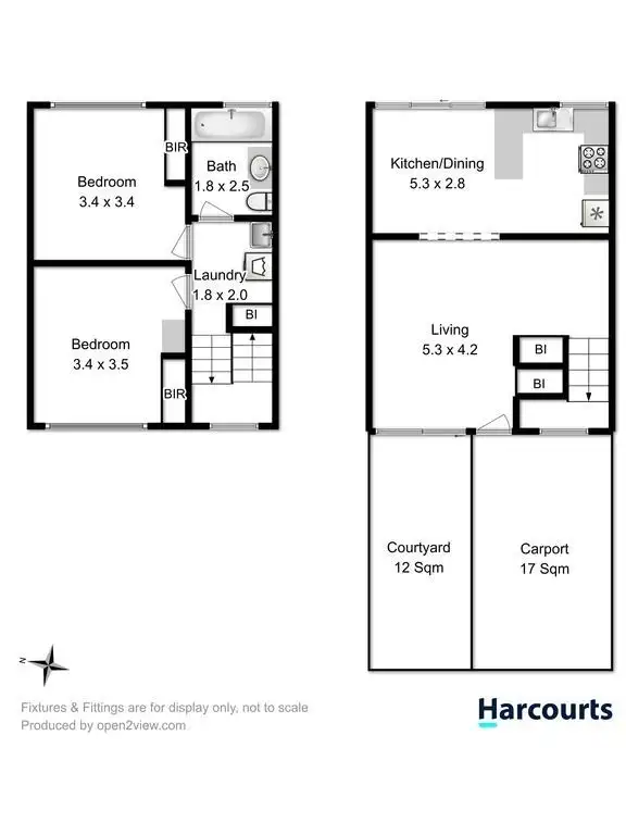 Floorplan of Homely unit listing, 9/2 Clifford Court, Howrah TAS 7018