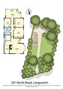 Floorplan of Homely house listing, 291 North Road, Langwarrin VIC 3910