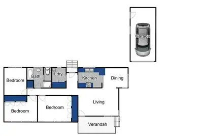 Floorplan of Homely house listing, 8 Marie Street, Boronia VIC 3155