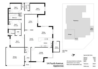 Floorplan of Homely house listing, 1A Fourth Avenue, Applecross WA 6153