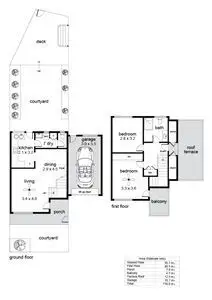 Floorplan of Homely townhouse listing, 2/58 Sturt Road, Brighton SA 5048