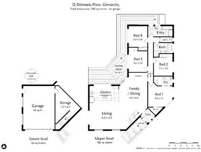 Floorplan of Homely house listing, 12 Dalmacia Place, Glenorchy TAS 7010