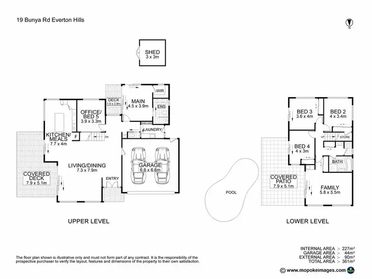 Floorplan of Homely house listing, 19 Bunya Road, Everton Hills QLD 4053