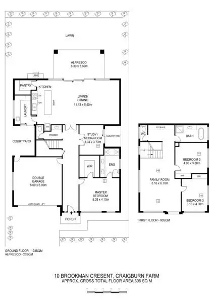 Floorplan of Homely house listing, 10 Brookman Crescent, Craigburn Farm SA 5051