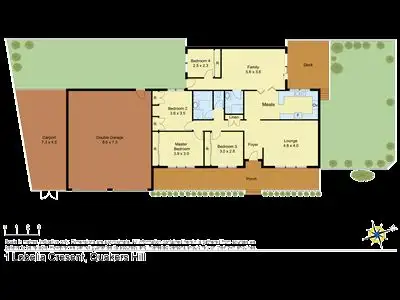 Floorplan of Homely house listing, 1 Lobelia Crescent, Quakers Hill NSW 2763
