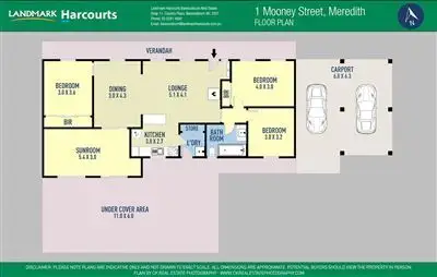 Floorplan of Homely house listing, 1 Mooney Street, Meredith VIC 3333