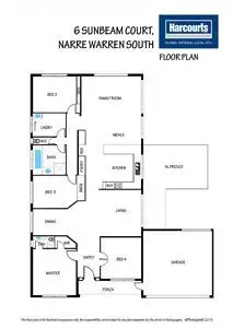 Floorplan of Homely house listing, 6 Sunbeam Court, Narre Warren South VIC 3805