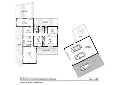 Floorplan of Homely house listing, 36 Adams Road, Williamstown SA 5351
