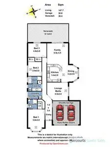 Floorplan of Homely house listing, 10 Kimvu Court, Munno Para West SA 5115