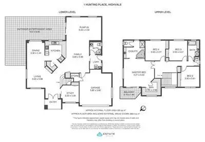 Floorplan of Homely house listing, 1 Hunting Place, Highvale QLD 4520