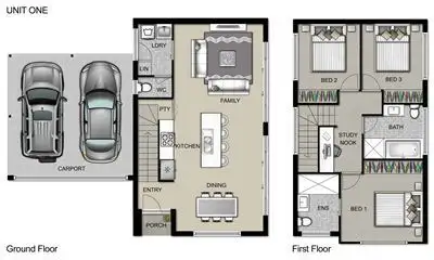 Floorplan of Homely townhouse listing, 12A Leonard Street, Magill SA 5072