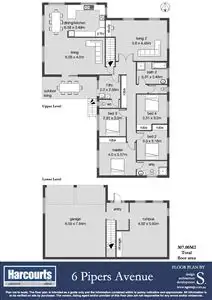 Floorplan of Homely house listing, 6 Piper Avenue, Youngtown TAS 7249