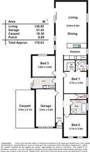 Floorplan of Homely house listing, 14A Cookes Road, Windsor Gardens SA 5087