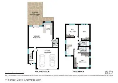 Floorplan of Homely house listing, 14 Sambar Close, Chermside West QLD 4032