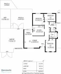 Floorplan of Homely house listing, 46 St Alfred Drive, Parafield Gardens SA 5107
