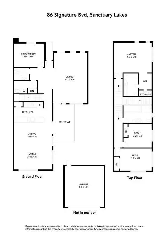 Floorplan of Homely house listing, 86 Signature Boulevard, Sanctuary Lakes VIC 3030
