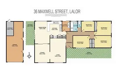 Floorplan of Homely house listing, 36 Maxwell Street, Lalor VIC 3075