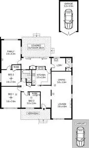 Floorplan of Homely house listing, 74 Godfrey Terrace, Erindale SA 5066