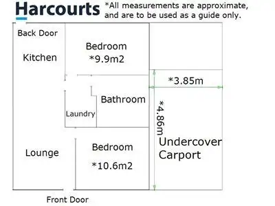 Floorplan of Homely unit listing, 1/13/15 Gray Street, Wangaratta VIC 3677