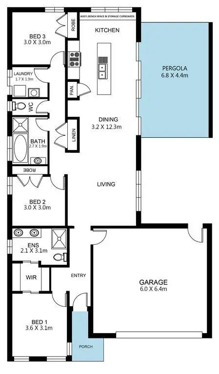 Floorplan of Homely house listing, 50 Biturro Street, Largs North SA 5016
