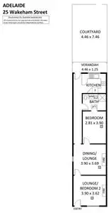 Floorplan of Homely house listing, 25 Wakeham Street, Adelaide SA 5000