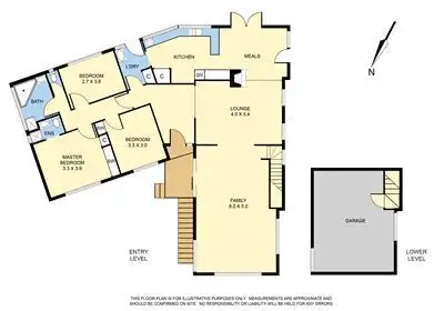 Floorplan of Homely house listing, 14 Hillside Avenue, Boronia VIC 3155