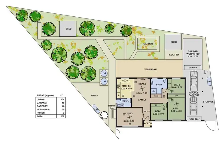 Floorplan of Homely house listing, 6 Harding Court, Morphett Vale SA 5162