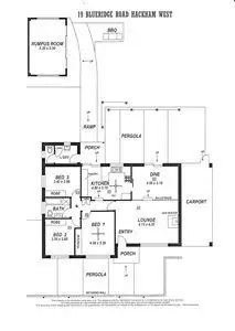 Floorplan of Homely house listing, 19 Blueridge Road, Hackham West SA 5163