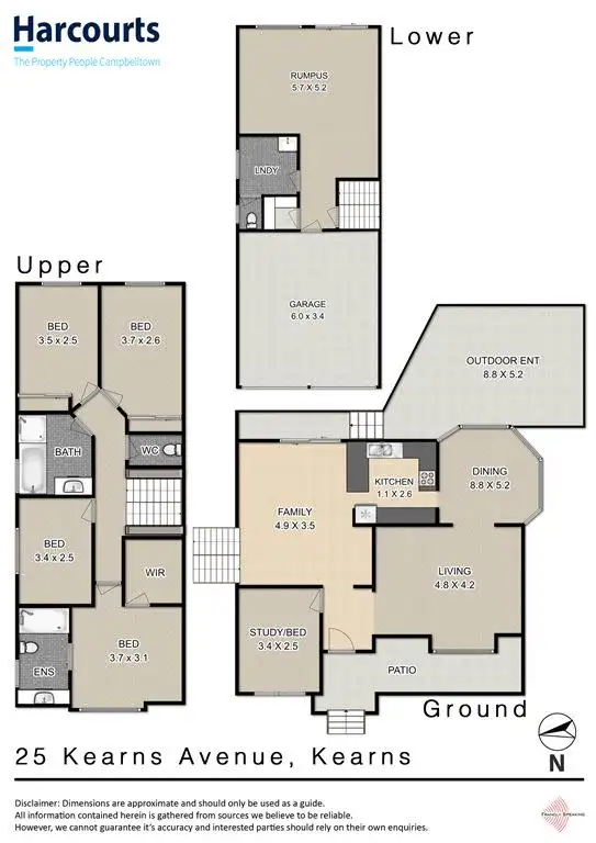 Floorplan of Homely house listing, 25 Kearns Avenue, Kearns NSW 2558