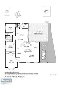 Floorplan of Homely house listing, 25 Liberator Drive, Paralowie SA 5108