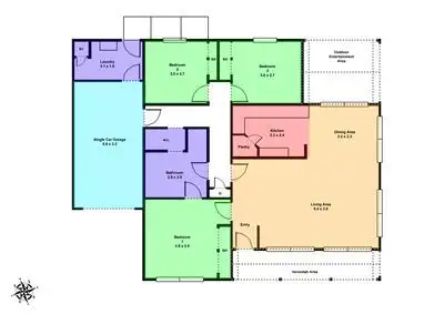 Floorplan of Homely house listing, 610 Humffray Street South, Ballarat VIC 3350